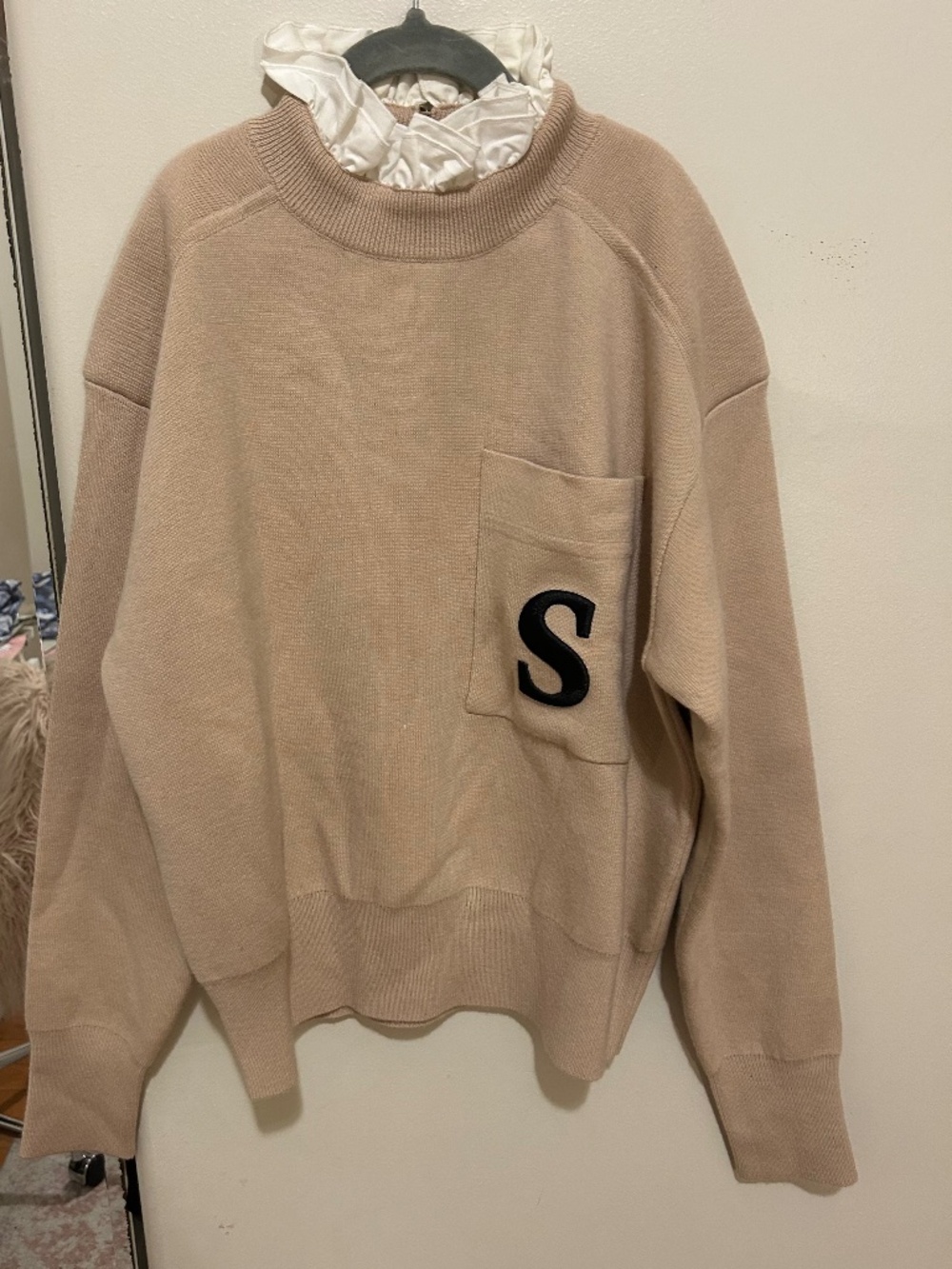 Sandro Women's Lucille Ruffled Collar Sweater